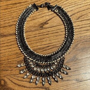 Bcbgmaxazria neutral colors statement necklace